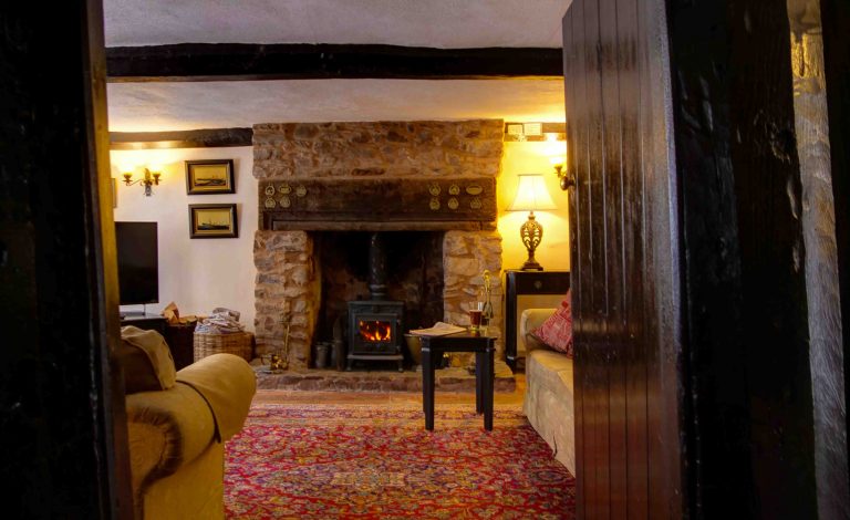 Interior of The Oval holiday cottage in Dunster
